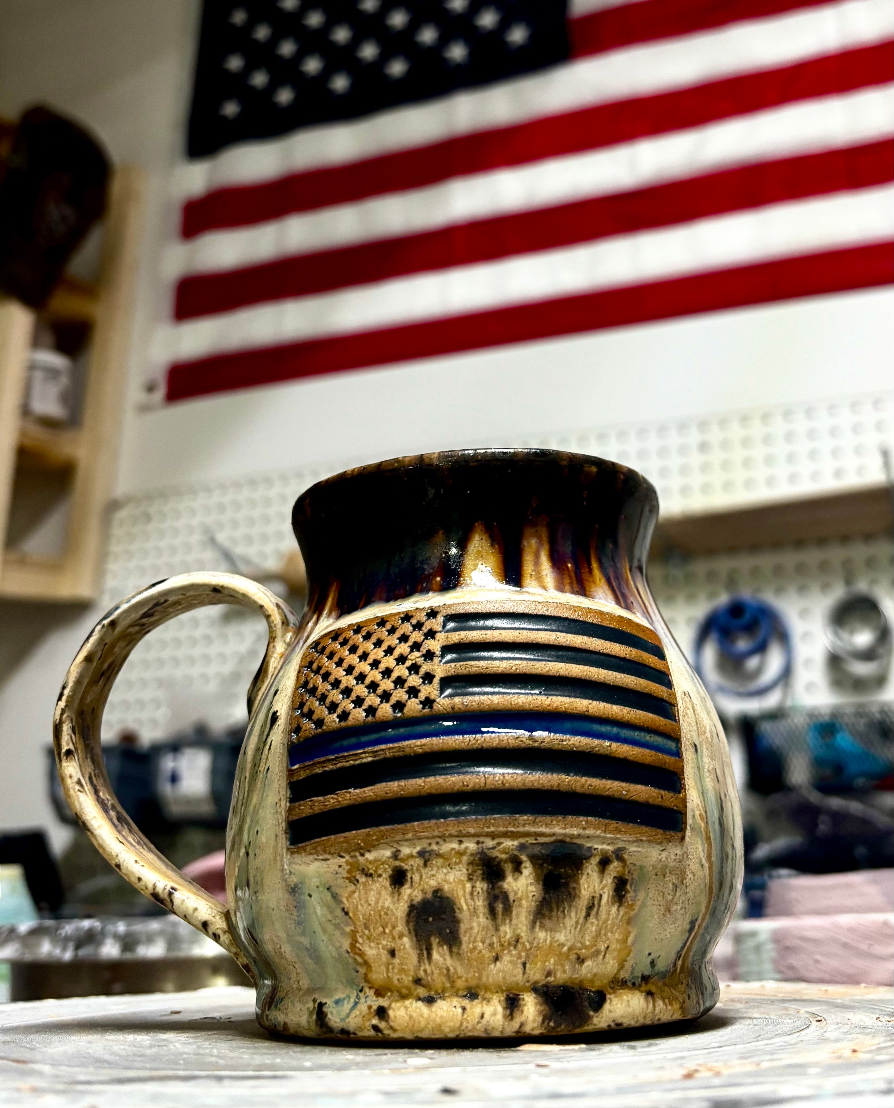 Merica Mug - Thin Blue Line Edition